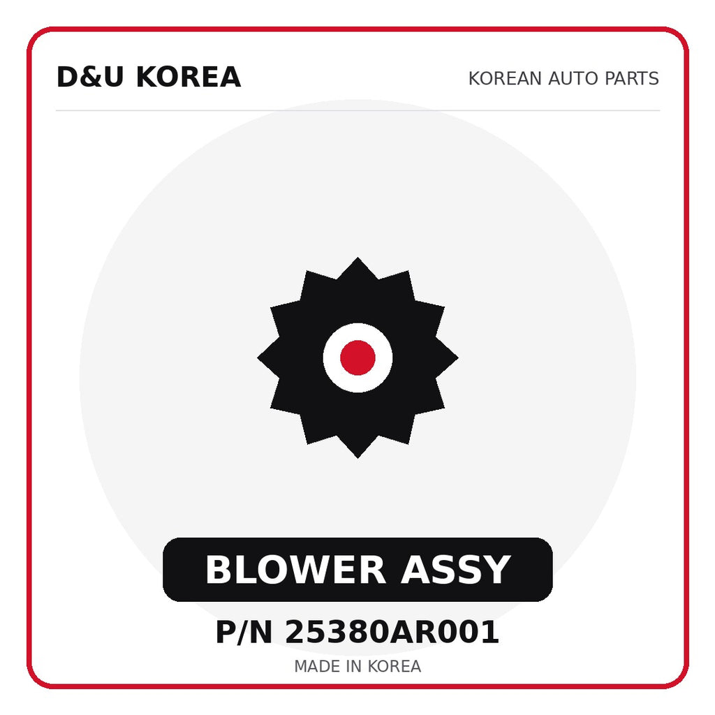 Genuine Mobis BLOWER ASSY 25380AR001 - Korean auto parts from D&U Korea