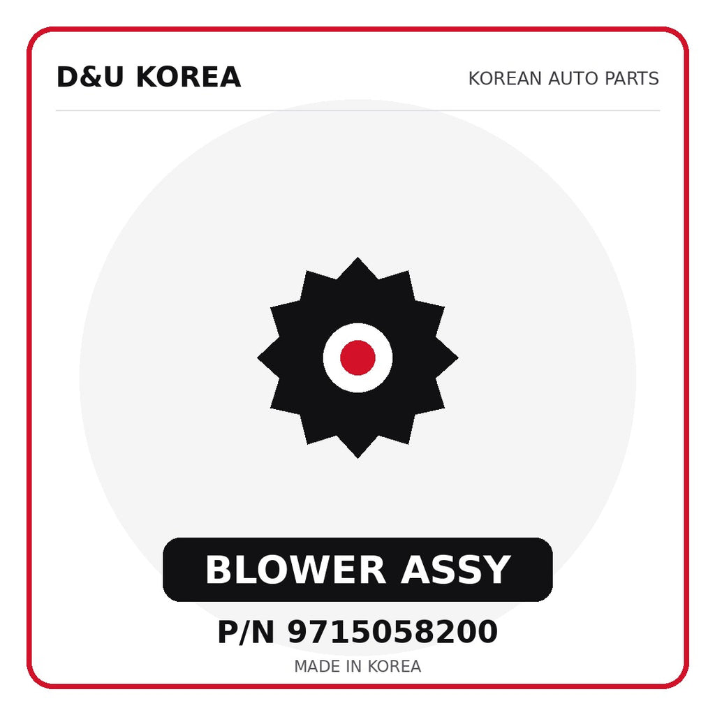 Genuine Mobis BLOWER ASSY 9715058200 for Korean vehicles | D&U Korea
