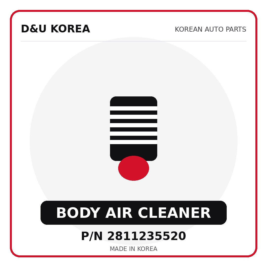 Genuine Mobis BODY AIR CLEANER 2811235520 for Korean vehicles | D&U Korea