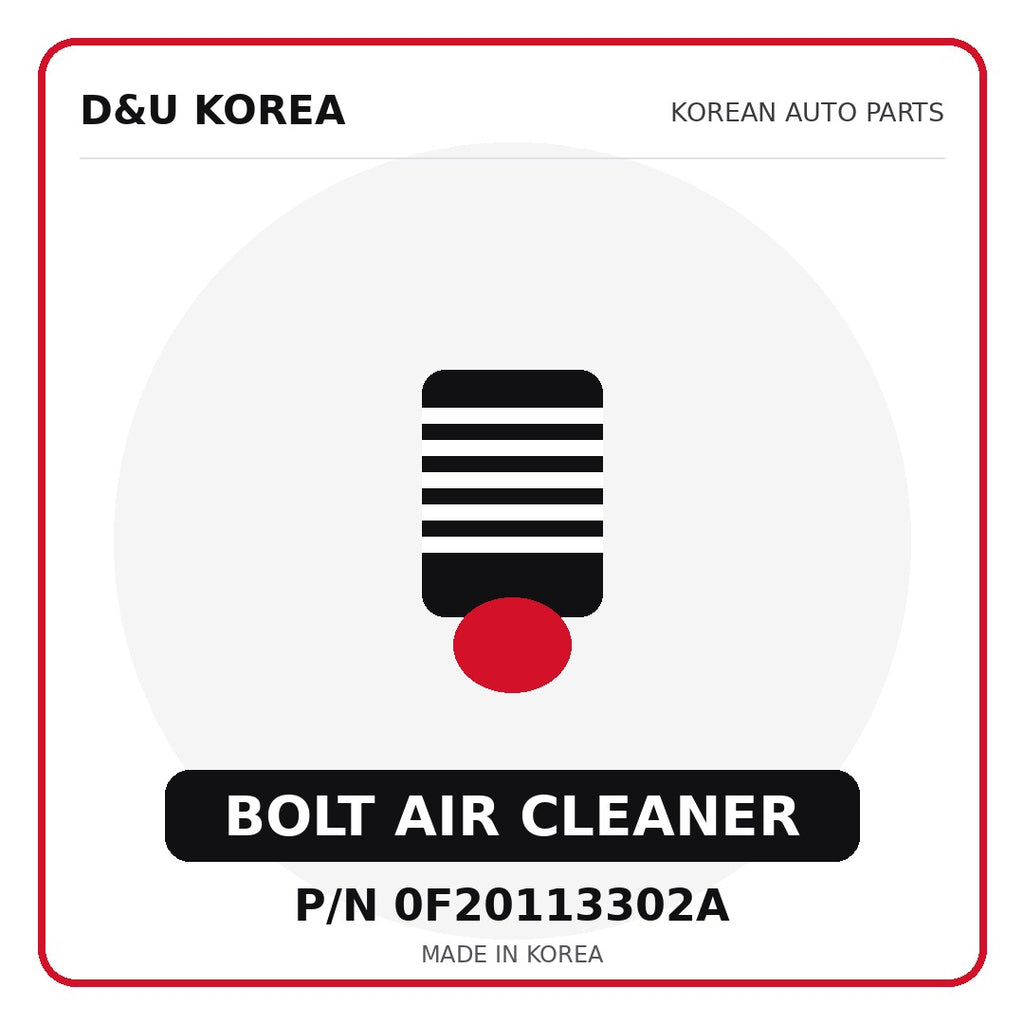Genuine Mobis BOLT AIR CLEANER 0F20113302A - Korean auto parts from D&U Korea