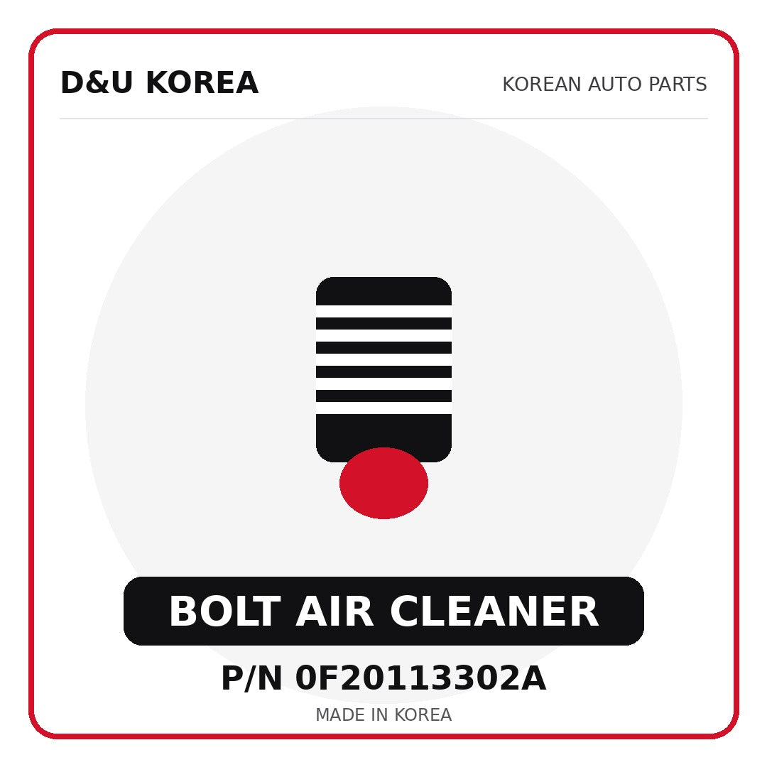 Genuine Mobis BOLT AIR CLEANER 0F20113302A - Korean auto parts from D&U Korea