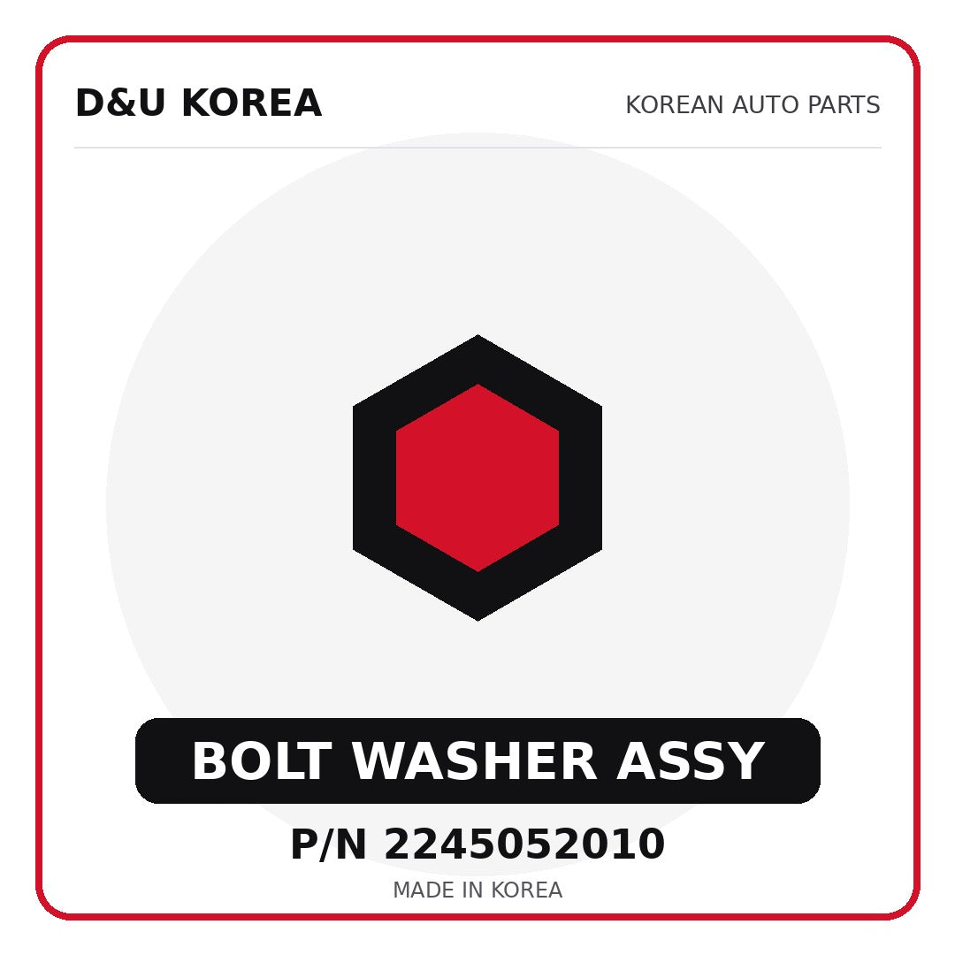 Genuine Mobis BOLT WASHER ASSY 2245052010 - Korean auto parts from D&U Korea