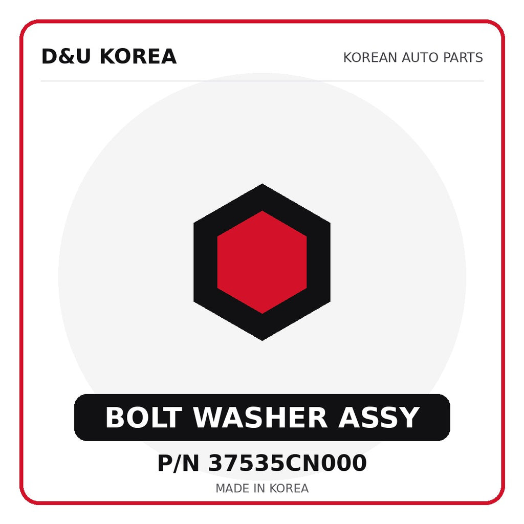 Genuine Mobis BOLT WASHER ASSY 37535CN000 - Korean auto parts from D&U Korea