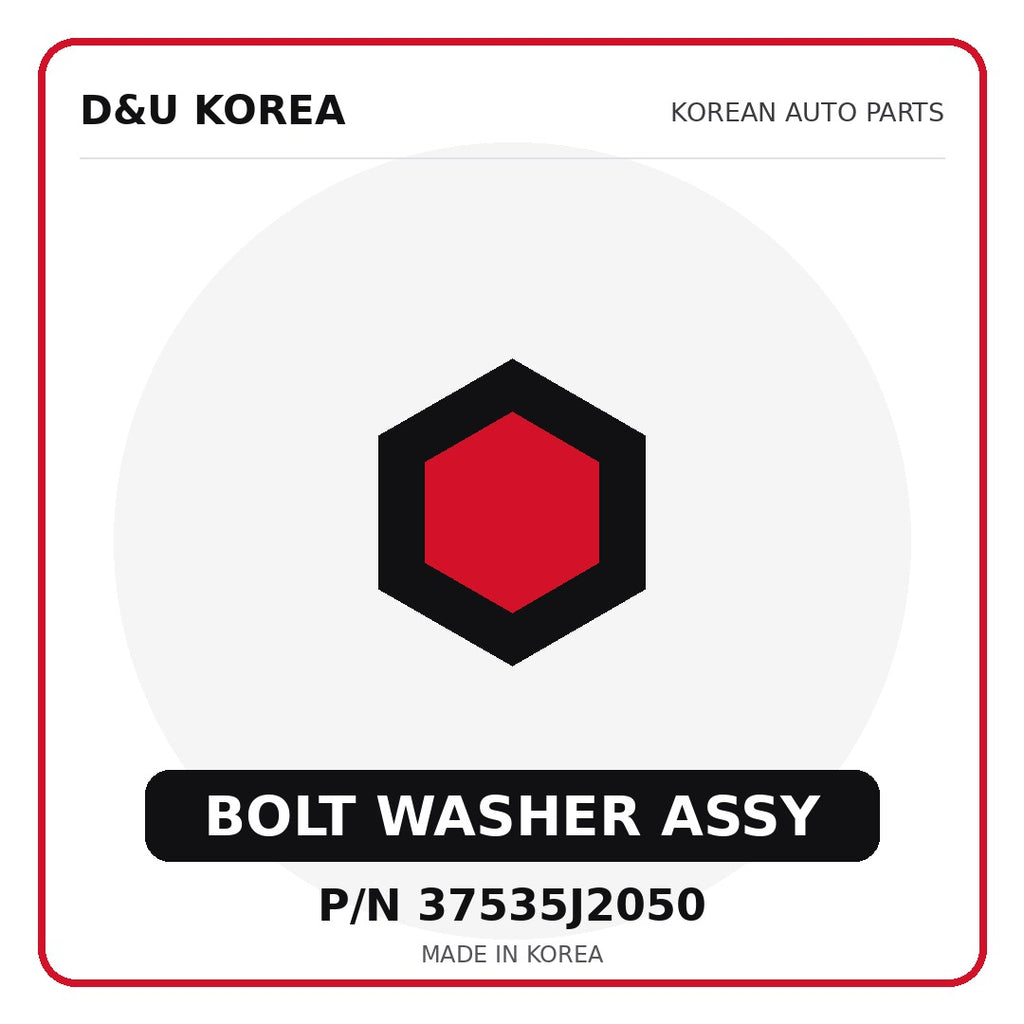 Genuine Mobis BOLT WASHER ASSY 37535J2050 - Korean auto parts from D&U Korea