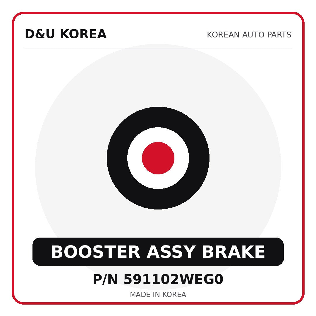 Genuine Mobis BOOSTER ASSY BRAKE 591102WEG0 - Korean auto parts from D&U Korea