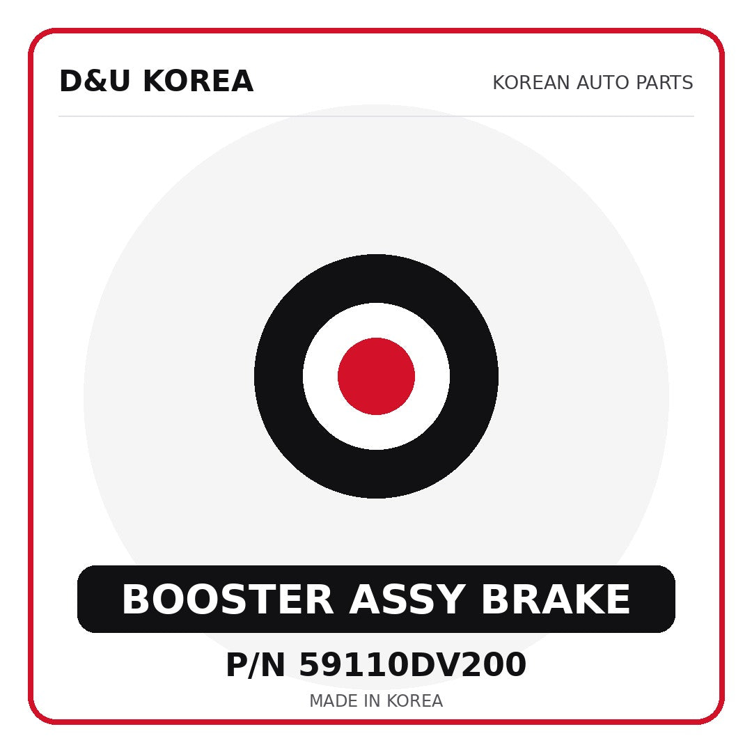 Genuine Mobis BOOSTER ASSY BRAKE 59110DV200 - Korean auto parts from D&U Korea