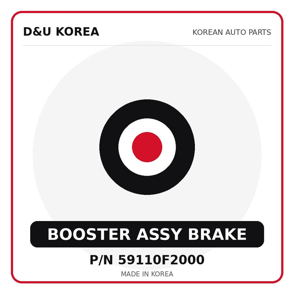 Genuine Mobis BOOSTER ASSY BRAKE 59110F2000 - Korean auto parts from D&U Korea