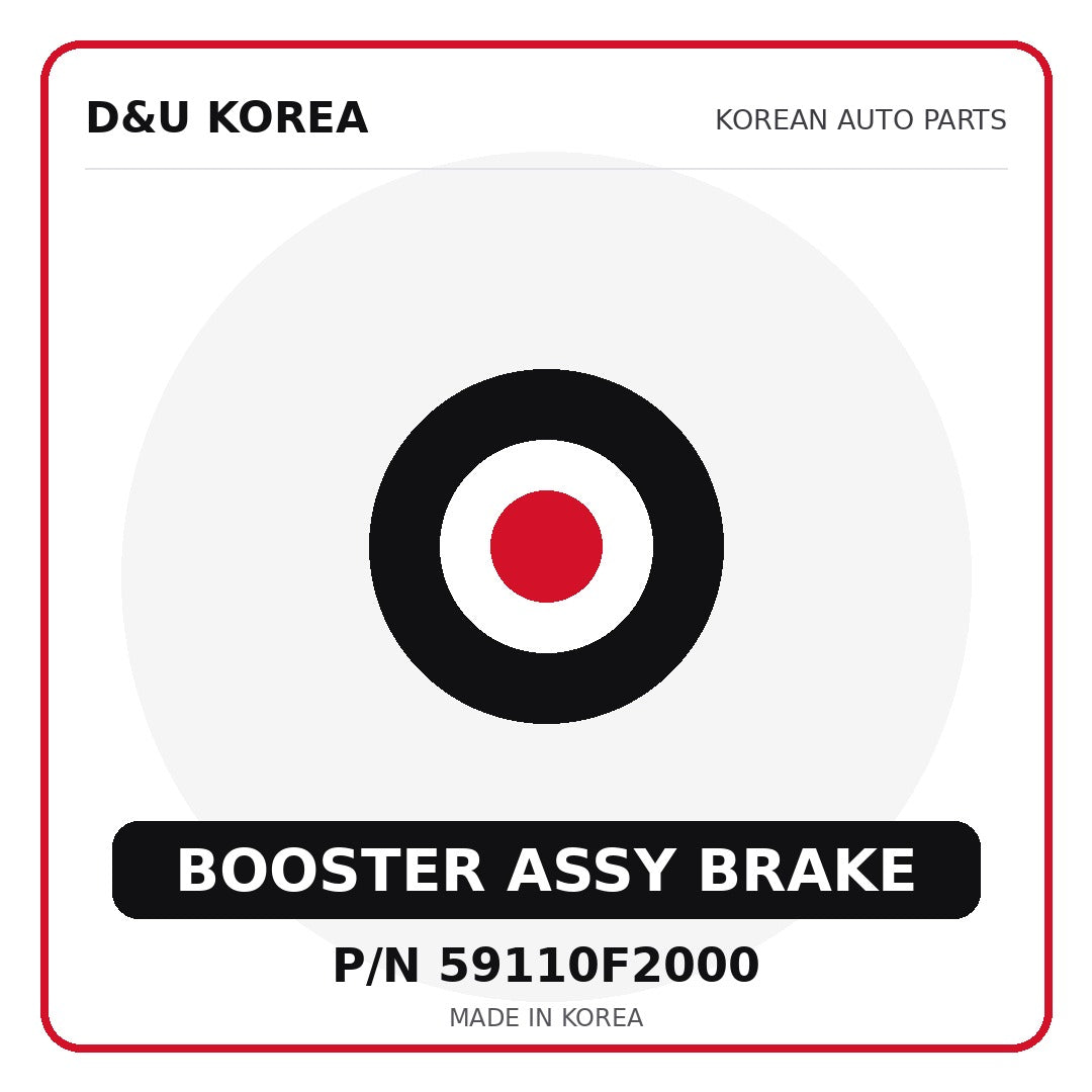 Genuine Mobis BOOSTER ASSY BRAKE 59110F2000 - Korean auto parts from D&U Korea