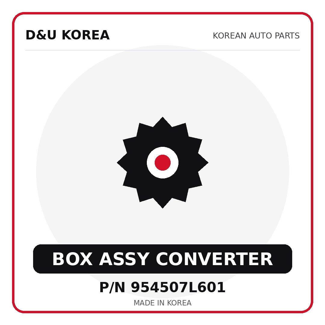 Genuine Mobis BOX ASSY CONVERTER 954507L601 for Korean vehicles | D&U Korea