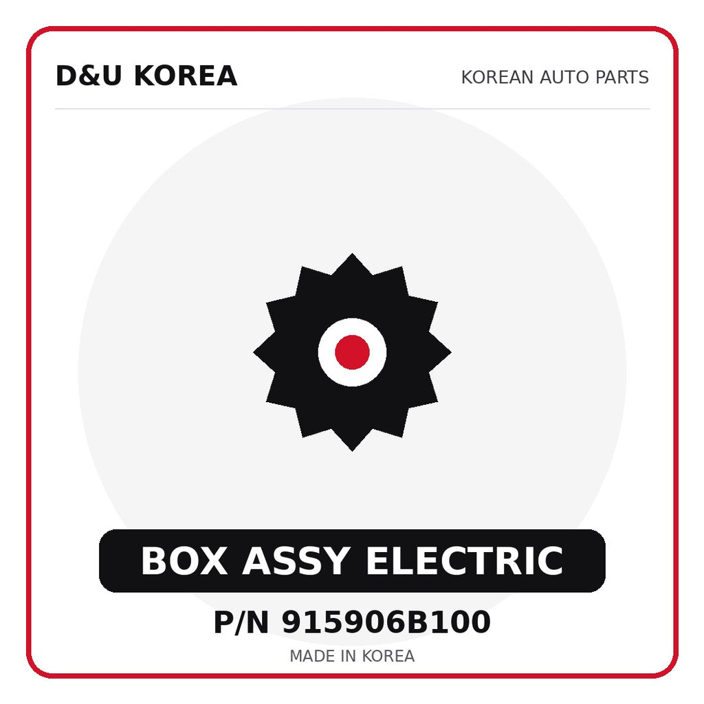 Genuine Mobis BOX ASSY ELECTRIC 915906B100 for Korean vehicles | D&U Korea