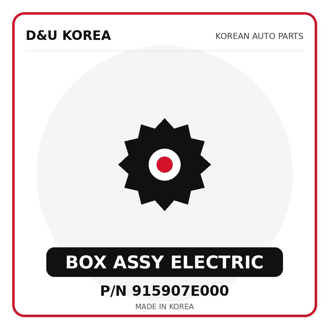Genuine Mobis BOX ASSY ELECTRIC 915907E000 for Korean vehicles | D&U Korea
