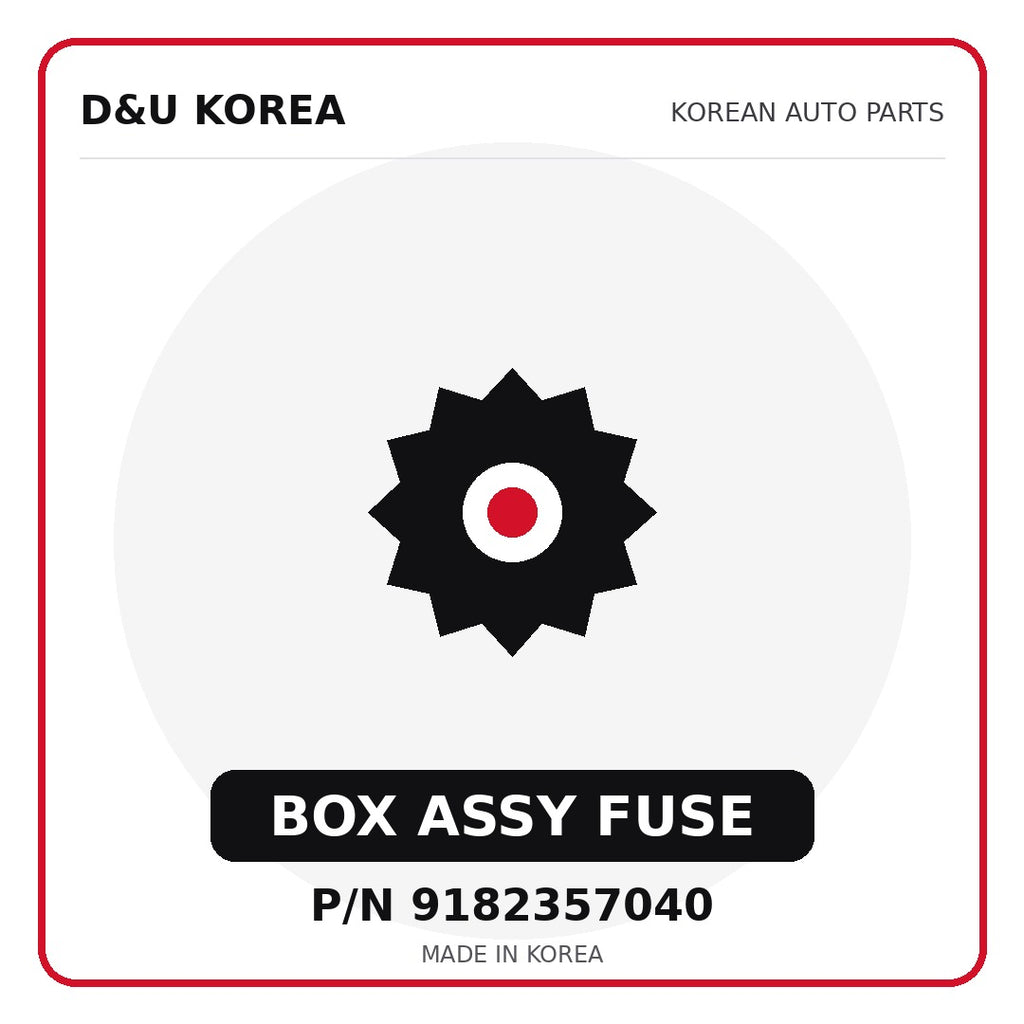Genuine Mobis BOX ASSY FUSE 9182357040 for Korean vehicles | D&U Korea