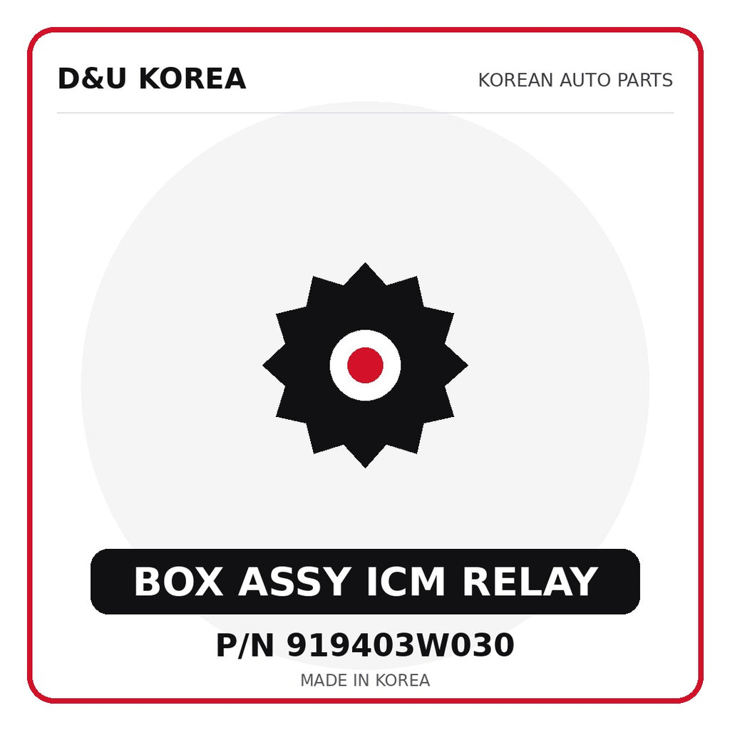 Genuine Mobis BOX ASSY ICM RELAY 919403W030 for Korean vehicles | D&U Korea