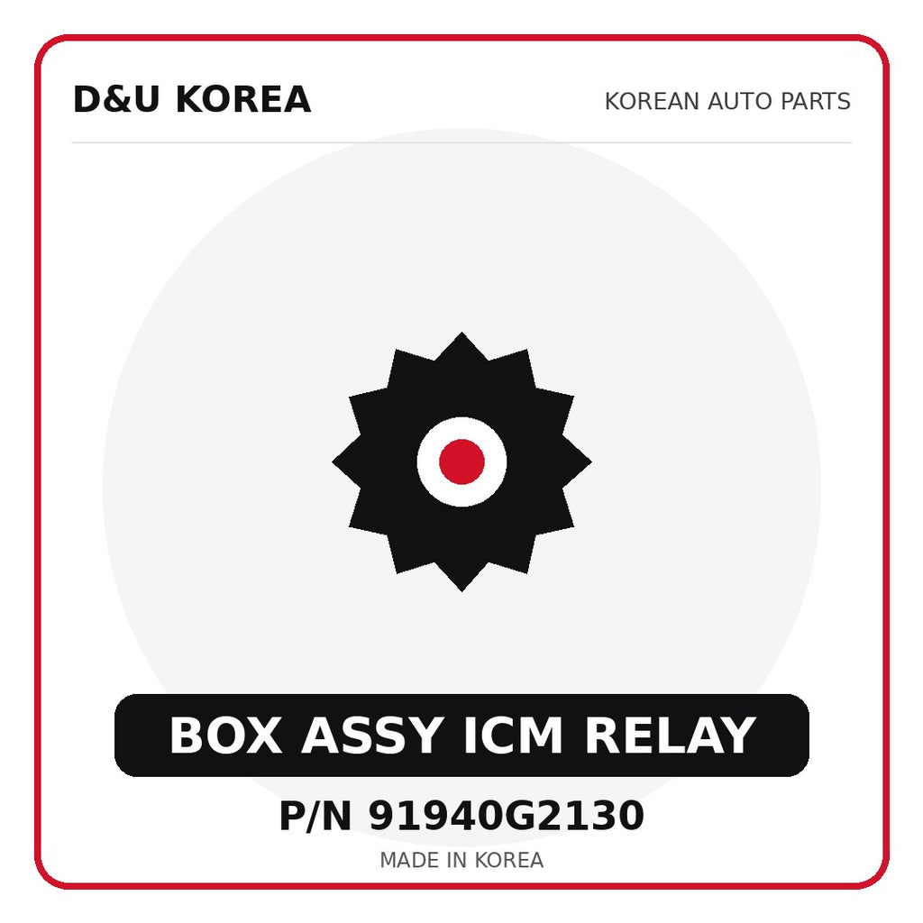 Genuine Mobis BOX ASSY ICM RELAY 91940G2130 for Korean vehicles | D&U Korea