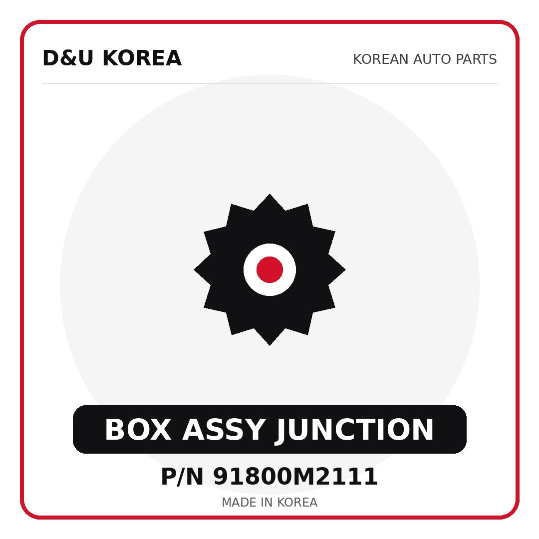 Genuine Mobis BOX ASSY JUNCTION 91800M2111 for Korean vehicles | D&U Korea