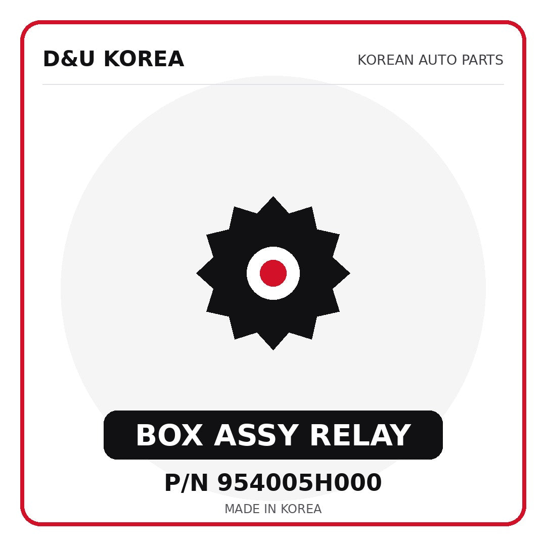 Genuine Mobis BOX ASSY RELAY 954005H000 for Korean vehicles | D&U Korea