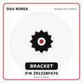Genuine Mobis BRACKET 29132BF670 - Korean auto parts from D&U Korea