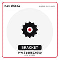 Genuine Mobis BRACKET 314862A640 - Korean auto parts from D&U Korea