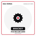 Genuine Mobis BRACKET 86118C1000 - Korean auto parts from D&U Korea