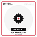 Genuine Mobis BRACKET 973915A500 - Korean auto parts from D&U Korea