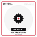 Genuine Mobis BRACKET AA92D34117 - Korean auto parts from D&U Korea