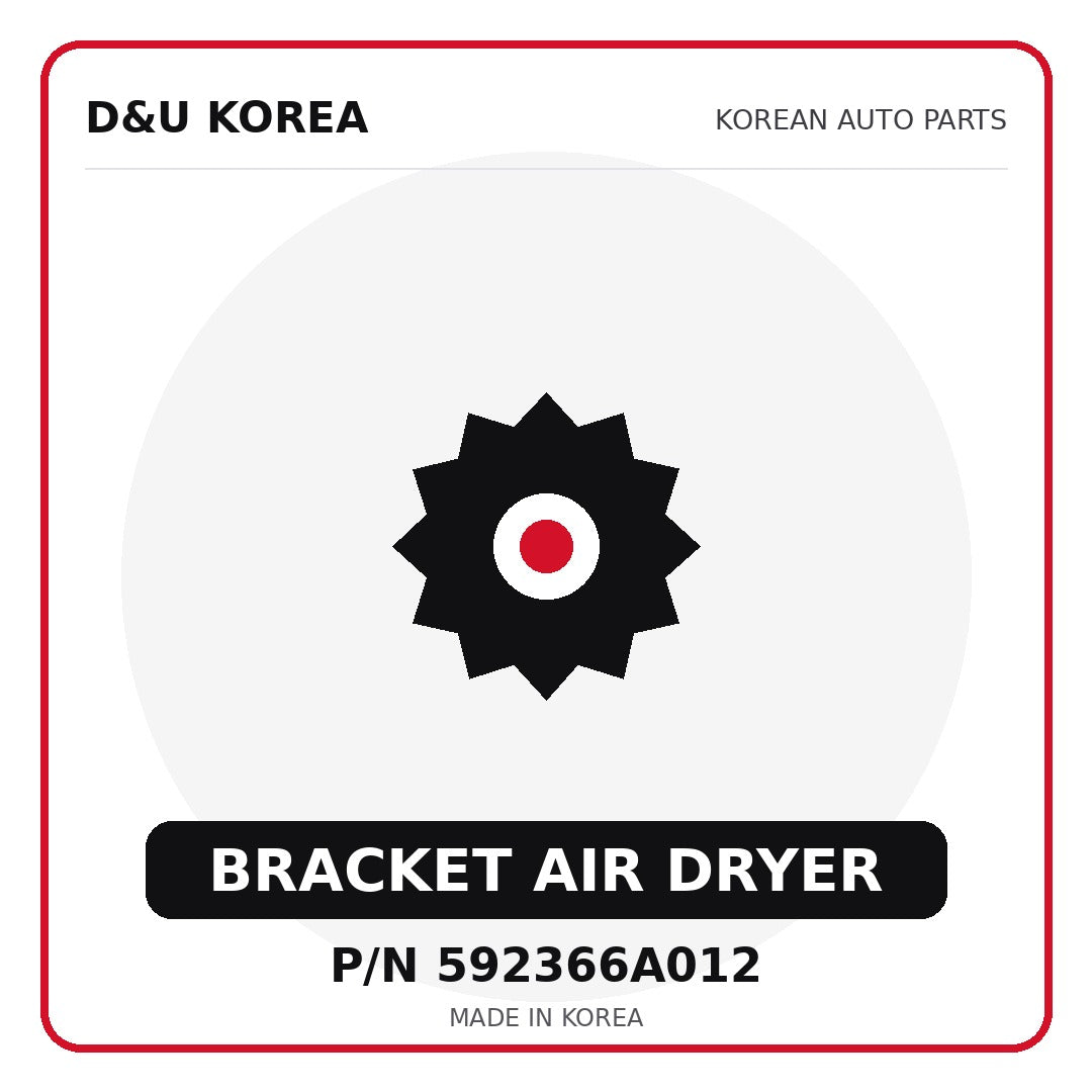 Genuine Mobis BRACKET AIR DRYER 592366A012 - Korean auto parts from D&U Korea
