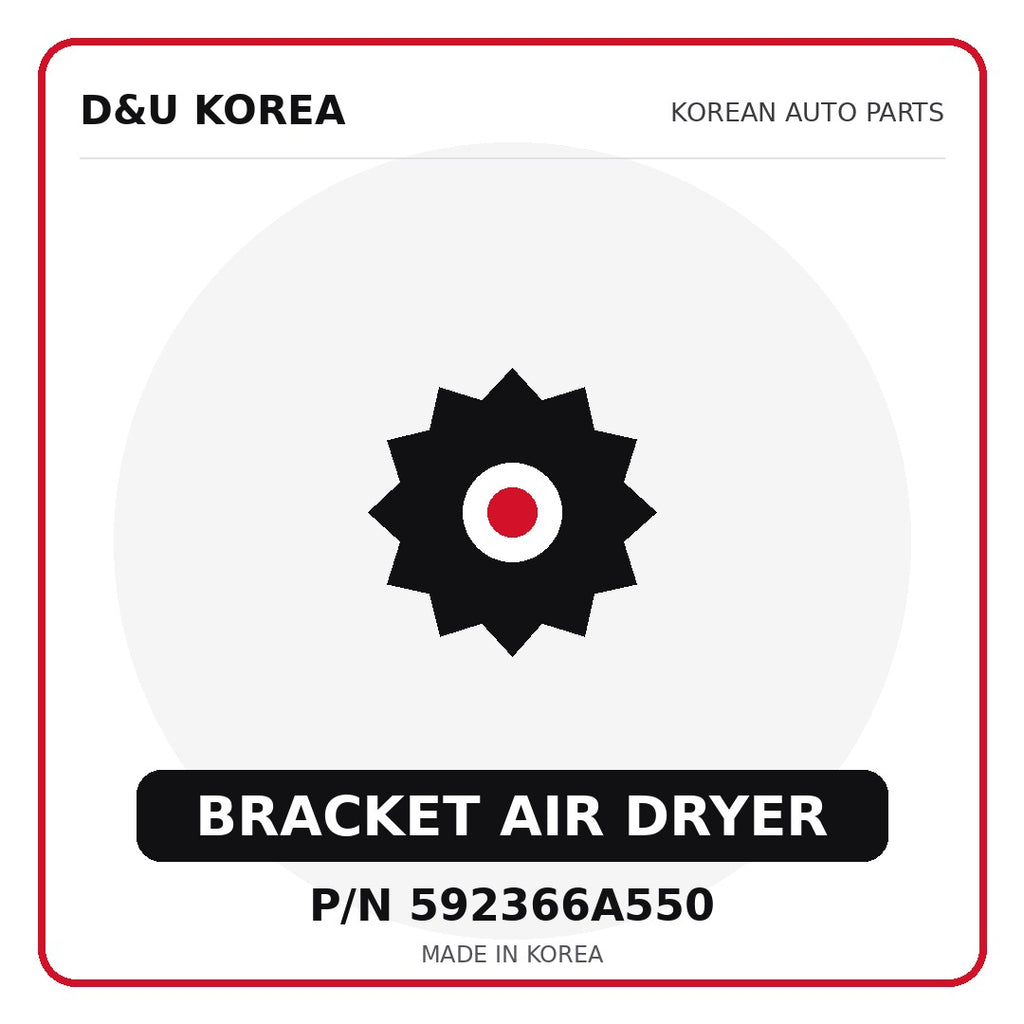 Genuine Mobis BRACKET AIR DRYER 592366A550 - Korean auto parts from D&U Korea