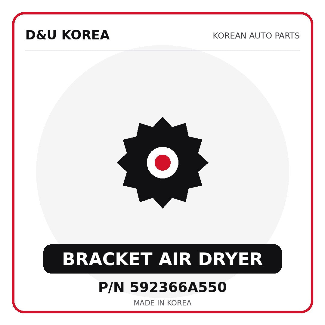 Genuine Mobis BRACKET AIR DRYER 592366A550 - Korean auto parts from D&U Korea