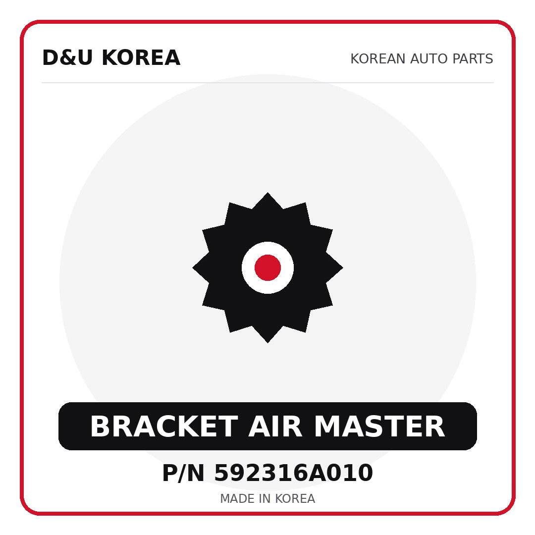 Genuine Mobis BRACKET AIR MASTER 592316A010 - Korean auto parts from D&U Korea