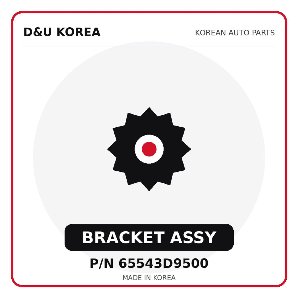 Genuine Mobis BRACKET ASSY 65543D9500 - Korean auto parts from D&U Korea