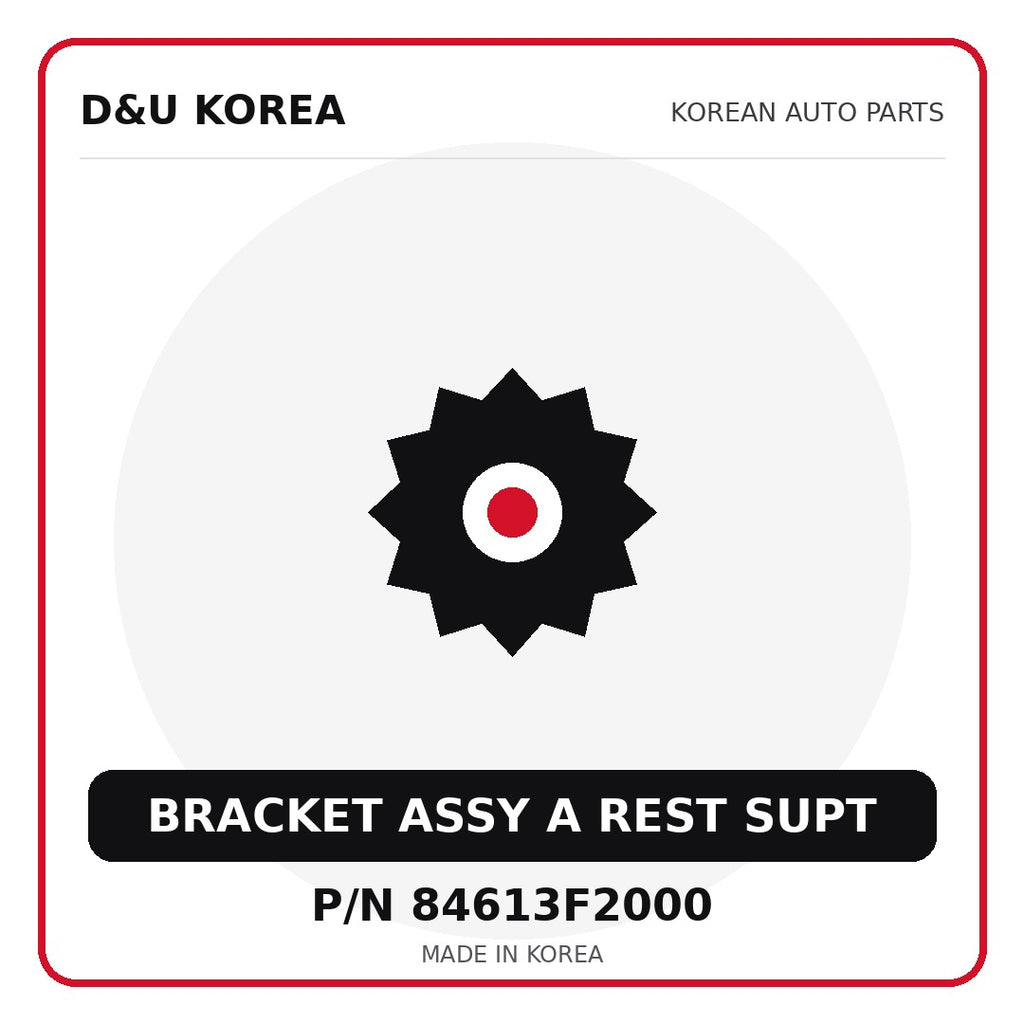 Genuine Mobis BRACKET ASSY A REST SUPT 84613F2000 - Korean auto parts from D&U Korea
