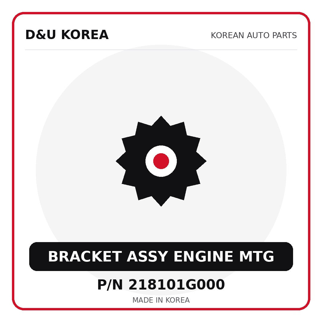 Genuine Mobis BRACKET ASSY ENGINE MTG 218101G000 - Korean auto parts from D&U Korea