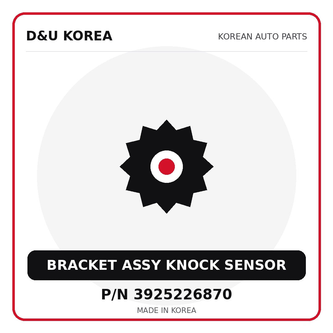 Genuine Mobis BRACKET ASSY KNOCK SENSOR 3925226870 for Korean vehicles | D&U Korea