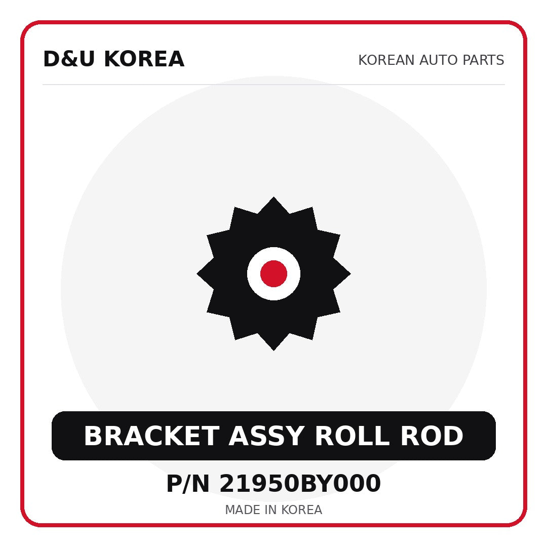 Genuine Mobis BRACKET ASSY ROLL ROD 21950BY000 - Korean auto parts from D&U Korea