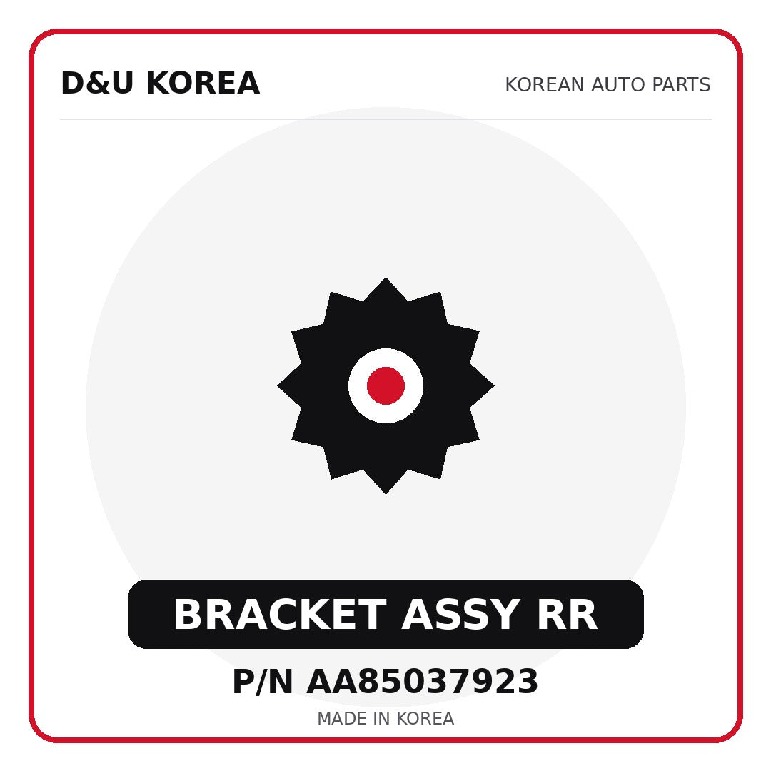 Genuine Mobis BRACKET ASSY RR AA85037923 for Korean vehicles | D&U Korea