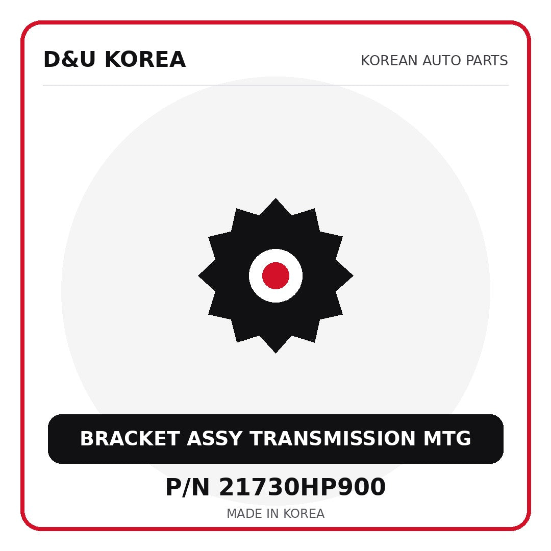 Genuine Mobis BRACKET ASSY TRANSMISSION MTG 21730HP900 - Korean auto parts from D&U Korea
