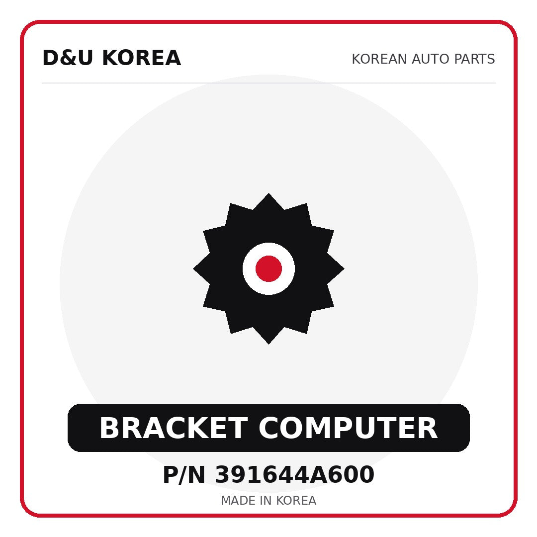 Genuine Mobis BRACKET COMPUTER 391644A600 - Korean auto parts from D&U Korea