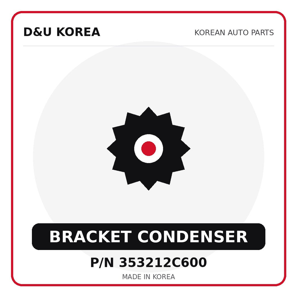 Genuine Mobis BRACKET CONDENSER 353212C600 - Korean auto parts from D&U Korea