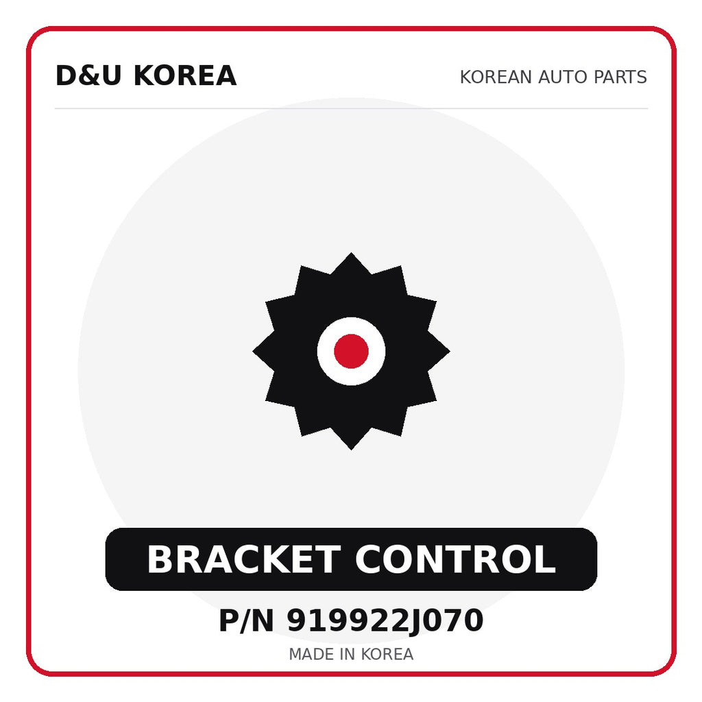 Genuine Mobis BRACKET CONTROL 919922J070 - Korean auto parts from D&U Korea