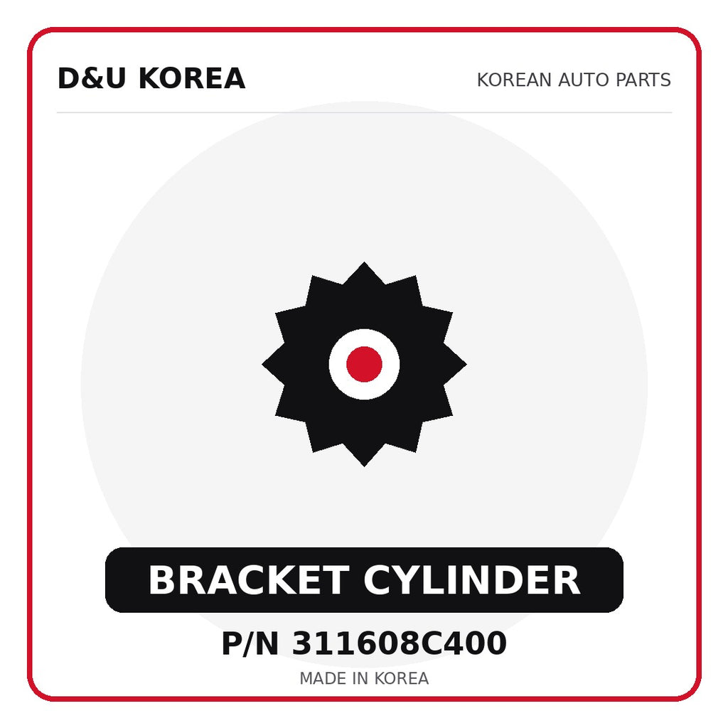 Genuine Mobis BRACKET CYLINDER 311608C400 - Korean auto parts from D&U Korea