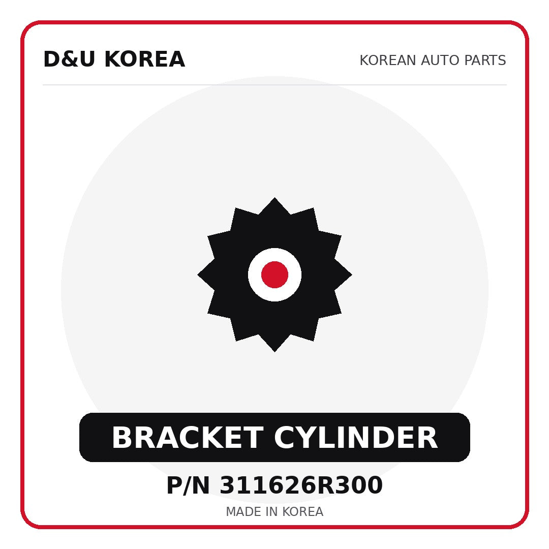 Genuine Mobis BRACKET CYLINDER 311626R300 - Korean auto parts from D&U Korea