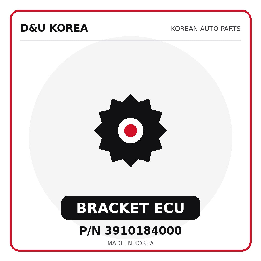 Genuine Mobis BRACKET ECU 3910184000 - Korean auto parts from D&U Korea