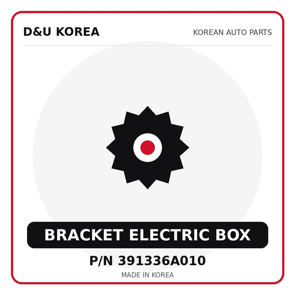 Genuine Mobis BRACKET ELECTRIC BOX 391336A010 - Korean auto parts from D&U Korea