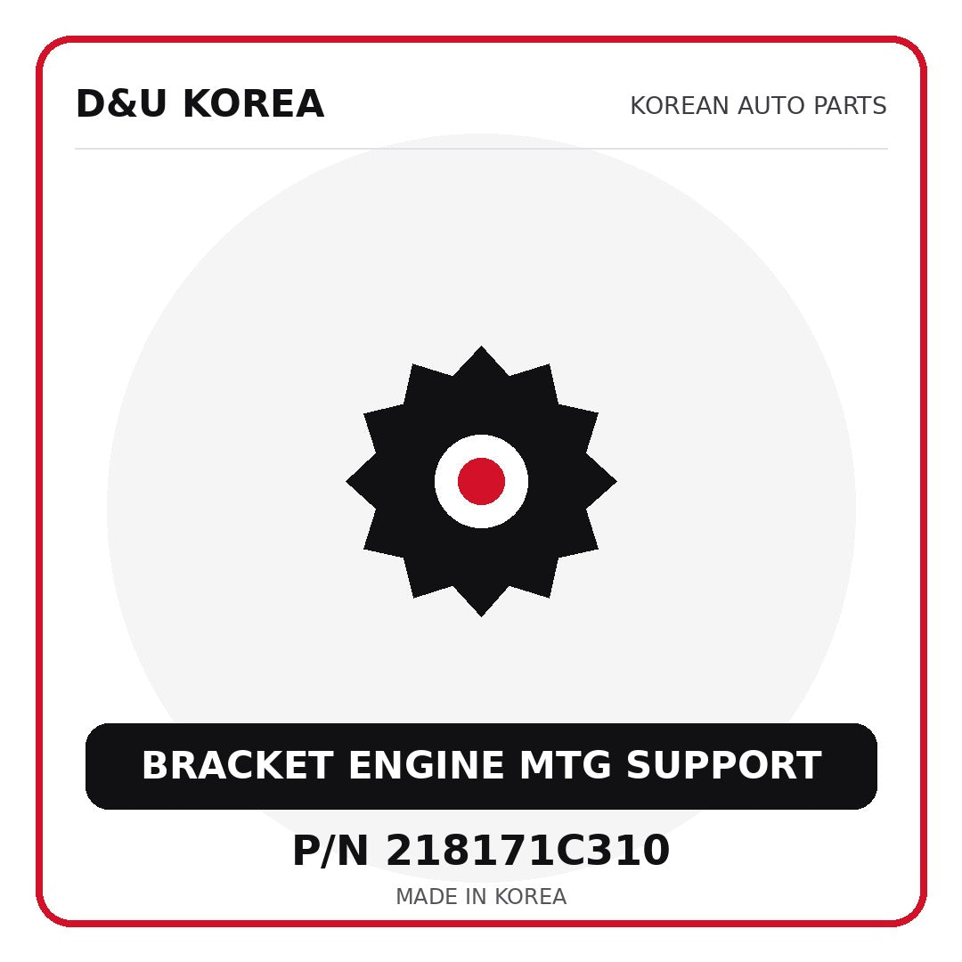 Genuine Mobis BRACKET ENGINE MTG SUPPORT 218171C310 - Korean auto parts from D&U Korea