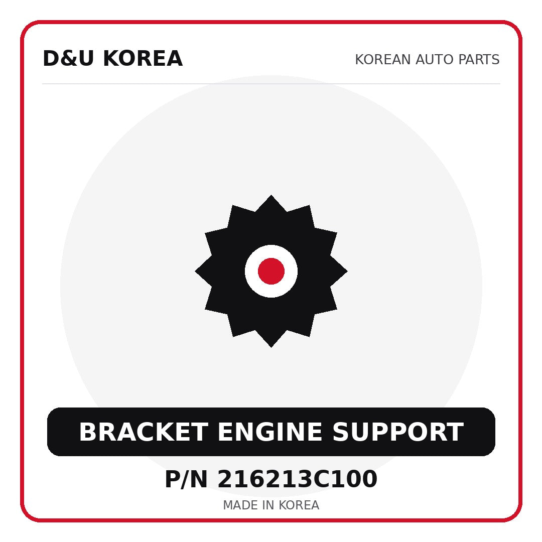 Genuine Mobis BRACKET ENGINE SUPPORT 216213C100 - Korean auto parts from D&U Korea