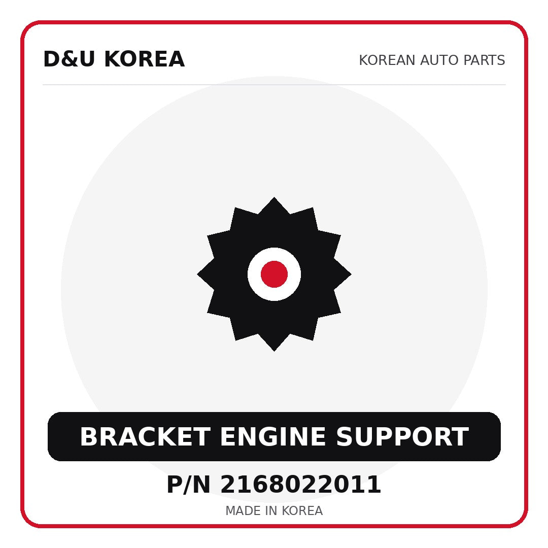 Genuine Mobis BRACKET ENGINE SUPPORT 2168022011 - Korean auto parts from D&U Korea