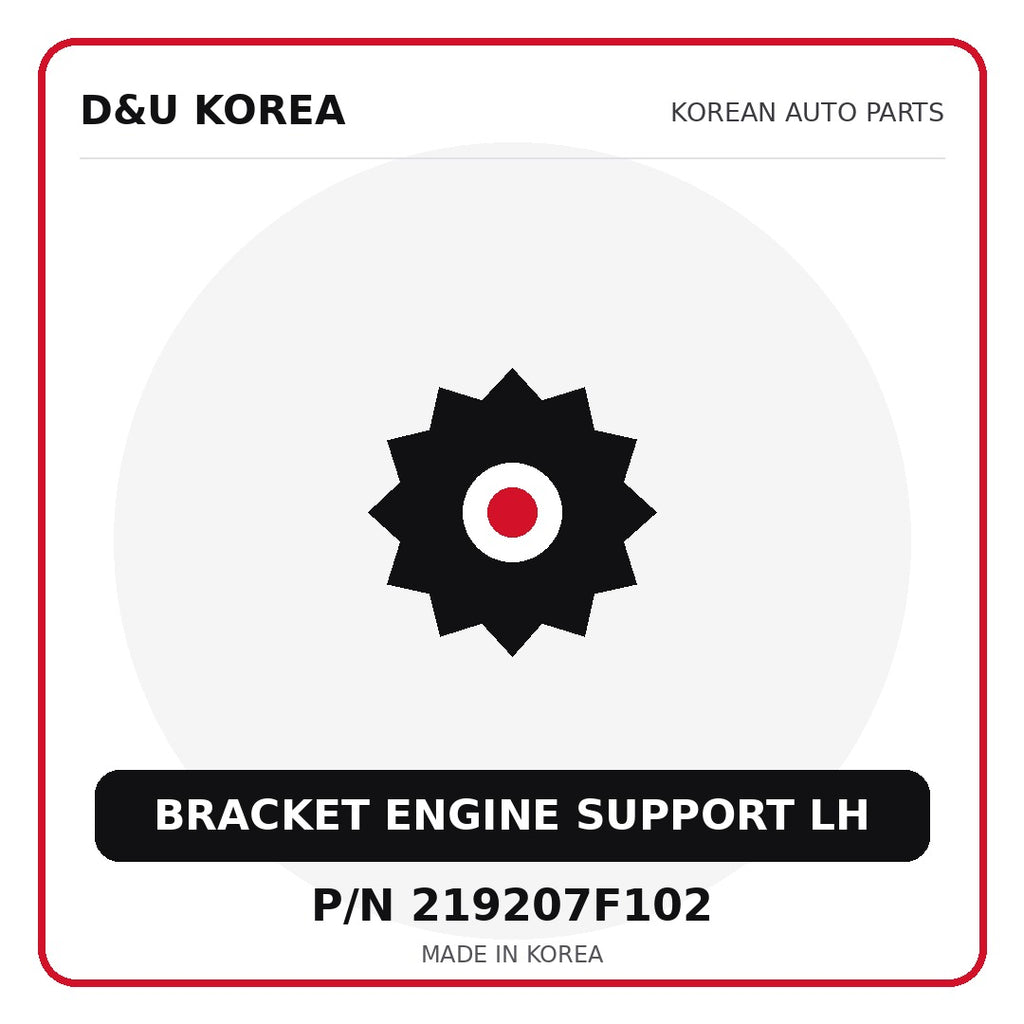 Genuine Mobis BRACKET ENGINE SUPPORT LH 219207F102 - Korean auto parts from D&U Korea