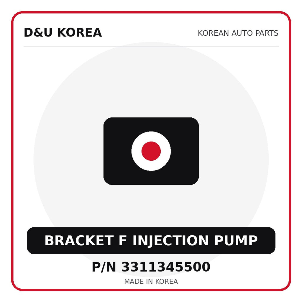 Genuine Mobis BRACKET F INJECTION PUMP 3311345500 - Korean auto parts from D&U Korea