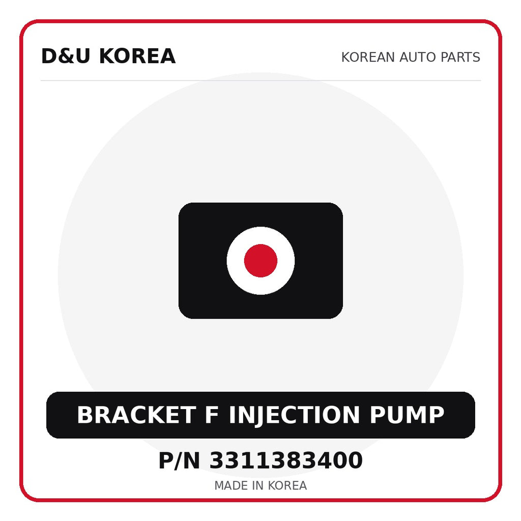 Genuine Mobis BRACKET F INJECTION PUMP 3311383400 - Korean auto parts from D&U Korea