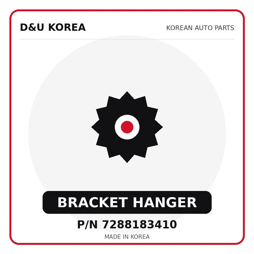 Genuine Mobis BRACKET HANGER 7288183410 - Korean auto parts from D&U Korea